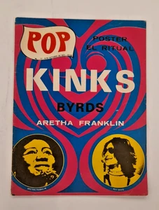 POP No.77 OCTOBER 1971 KINKS / BYRDS / ARETHA FRANKLIN / LITTLE RICHARD - Picture 1 of 7