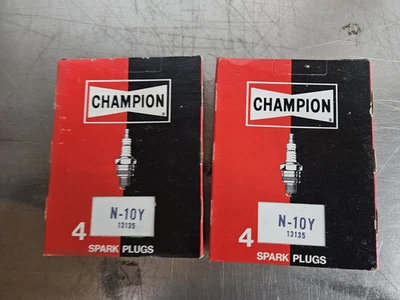NOS Champion N10-Y Spark Plugs (8 Total, 2 Sets Of 4), 1966-1971 426 Hemi - Image 1 of 3