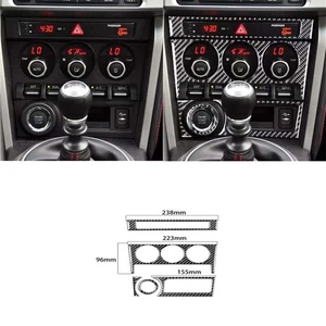 For Toyota 86 Subaru BRZ 2017-2019 Central Console Cover Trim 5Pcs Carbon Fiber - Picture 1 of 12