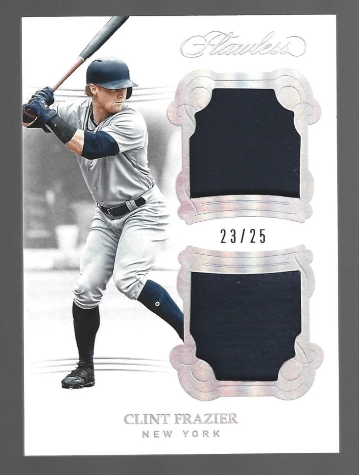 Patches Clint Frazier 2018 Panini Flawless relíquias duplas 23/25 💲 - Imagem 1 de 3