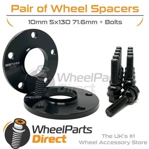 Wheel Spacers & Bolts 10mm for Porsche Cayenne [Mk2] 11-17 On Original Wheels - Picture 1 of 7