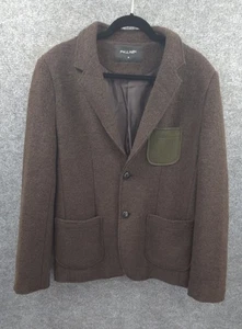 Abrigo Blazer Deportivo Paul Rizk Para Hombre Mediano Pecho Único Forrado Bolsillos Marrón - Imagen 1 de 16