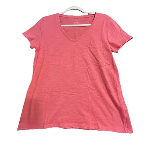 Camiseta Talbots Para Mujer Grande Algodón Mezcla Poli Cuello en V Informal Cómoda - Imagen 1 de 7