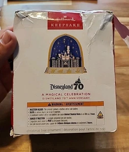 Disney Disneyland 70th Anniversary Hallmark Keepsake Ornament 2025 Magic Sound - Bild 1 von 6