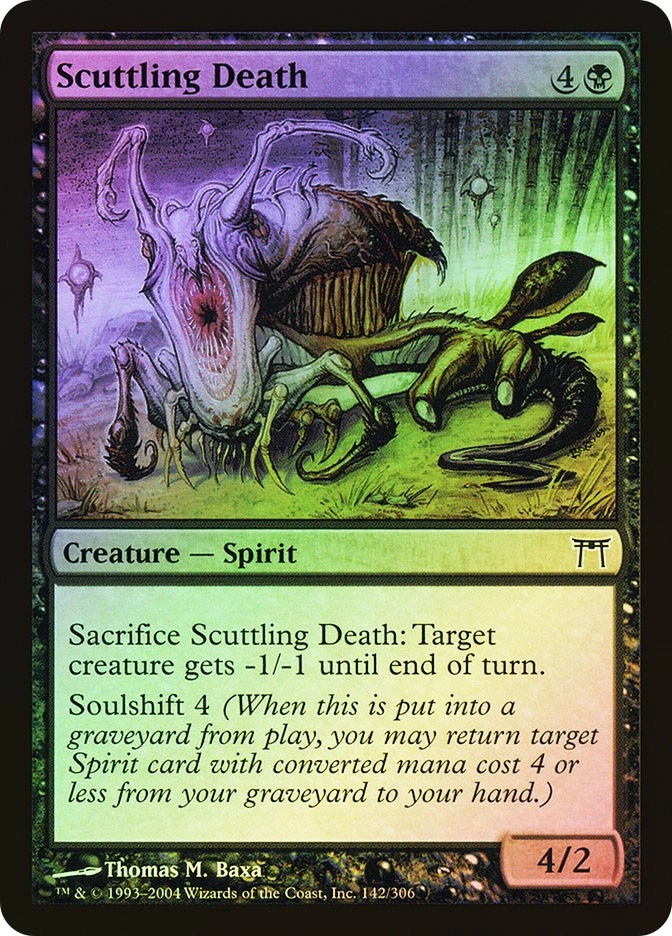 MTG FOIL Scuttling Death  - Champions of Kamigawa #142 - Image 1 of 1