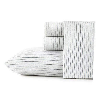  - Lençóis, roupa de cama de algodão percal, decoração nítida e refrescante raio king azul marinho - Imagem 1 de 4