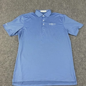 Camisa Polo Holderness & Bourne Para Hombre XL Azul Rayas Golf TPC Elastizada - Imagen 1 de 11