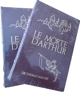 Le Morte D'Arthur by Sir Thomas Mallory Vol 1 & 2 - Easton Press - New - Sealed - Foto 1 di 8