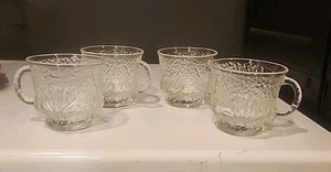 4 Anchor Hocking Glass Clear Rainflower "Old Fashioned" 10 oz Tumbler - Picture 1 of 8