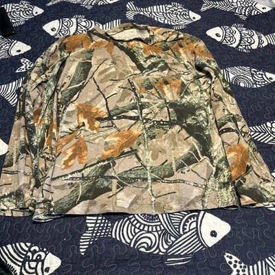 Outfitters Ridge Men Size L Camouflage Long Sleeve Vintage 3D - Image 1 of 4