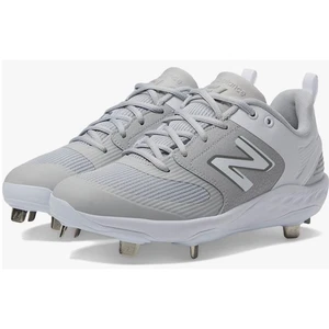  New Balance Scarpa da Softball Donna Fresh Foam Velo V3, Grigio/Bianco, 6 - Foto 1 di 10