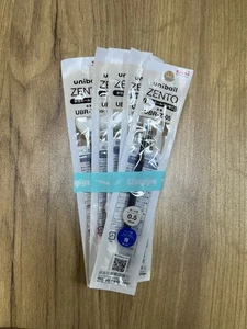 Paquete de 5 cartuchos de tinta azul de 0,5 mm Uniball ZENTO de secado rápido suave Pro - Imagen 1 de 4