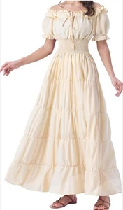 Mujer Disfraz Renacimiento, Vestido Medieval Chemise, Top Pirata Campesino XL - Imagen 1 de 4