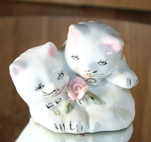 Vintage Bone China Katzen aus Nachlass Verkauf unsicher Alter 1950 oder 60er Jahre - Bild 1 von 8