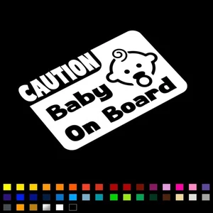 Baby On Board Sticker Decal Car Safety Awareness Sign, Van Camper Caravan Window - Picture 1 of 2