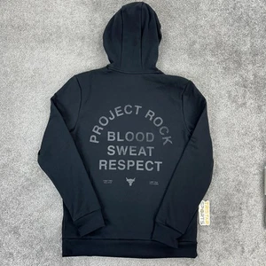 Under Armour Project Rock Rival Fleece Hoodie Herren Large Pullover Loose Bull - Bild 1 von 14