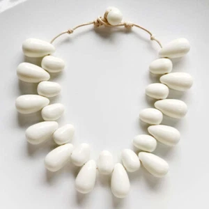 Collar llamativo con cuentas Zara Boho de 16" elegante para mujer fiesta vacaciones joyas - Imagen 1 de 4