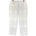 LOFT Julie Fit Riviera Pants Women's 8 (32x25) White Beige Cotton Blend 4 Pocket