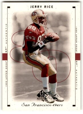 1999 SP Authentic Jerry Rice #76 San Francisco 49ers - Image 1 of 2