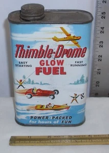 COX THIMBLE DROME GLOW FUEL CAN ACCESSORY 1960s - Picture 1 of 4