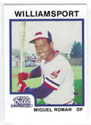1987 Williamsport Bills (Double A-Cleveland Indians) Miguel Roman
