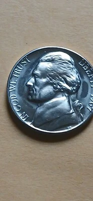 1967 Special Mint Series-Bu Jefferson Nickle☆ Brilliant Coin!! - Image 1 of 3