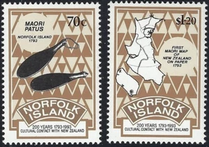 Norfolk Island 1993 - First Contact with New Zealand - Set of 2 - MNH - Picture 1 of 1