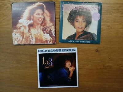 Gloria Estefan, Whitney Houston Special Edition 7" Boxset & Single Bundle VGC - Image 1 of 4