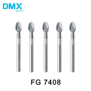 10pcs Dental Tungsten Carbide Polishing FG Burs FG7408 for High Speed Handpiece - Picture 1 of 6