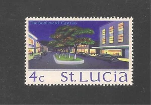 St. Lucia #263 (A46) VF MINT VLH - 1970-73 4c The Castries Boulevard  - Picture 1 of 1