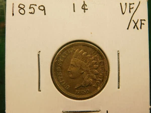 1859  Indian Head Cent CN  Item # 2059 - Picture 1 of 2