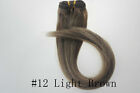 20'' 100G Full Head One Peice Weave Remy Double Weft Real Human Hair Extensions