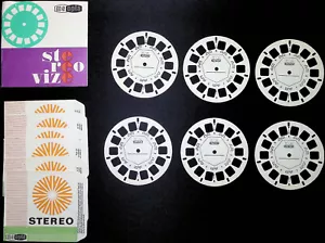 Pack of 6 Meopta View-Master Empty Blank Personal Stereo Reel Mounts & Envelopes - Picture 1 of 5