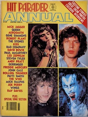 Hit Parader Magazine Annual 1976-1977 Queen, KISS, Led Zeppelin, The Who, Stones - Image 1 of 4