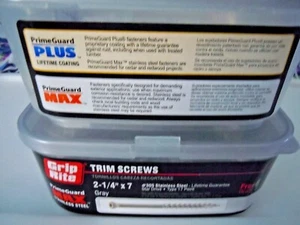 Grip Rite #305 Stainless Steel Screws 2-1/4 inch #7 SHIPS FREE - Picture 1 of 2