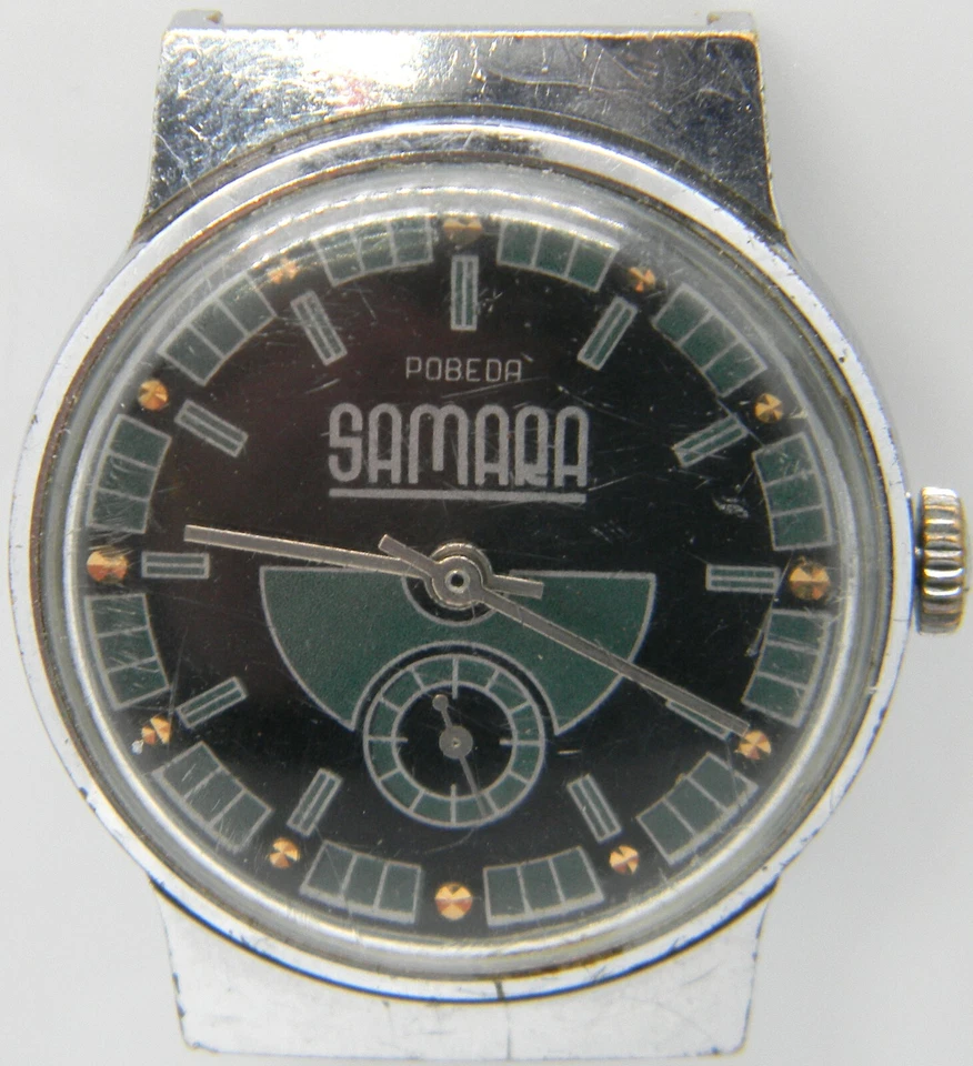 CJ375 男士 Pobeda Samara Works 手动上发条 俄罗斯 苏联 复古手表 批量 — 第 1/2 张图片