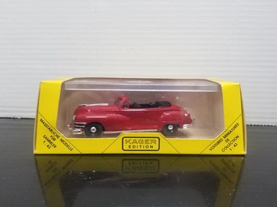 罕见! 90 年代! ZC1047 KAGER VOITURE 1/43 1:43 克莱斯勒 WINDSOR CABRIOLET 1947 ROGUE  — 第 1/4 张图片