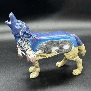 Retired Westland Call Of The Wolf Night Sky Resin Figurine Night catcher - Picture 1 of 10