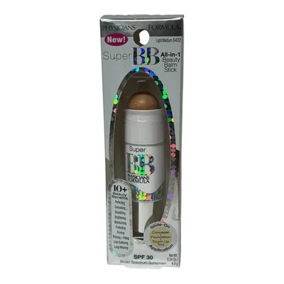 PHYSICIANS FORMULA Super BB All in 1 BEAUTY BALM STICK LIGHT/MEDIUM #6432 NEW - Image 1 of 4