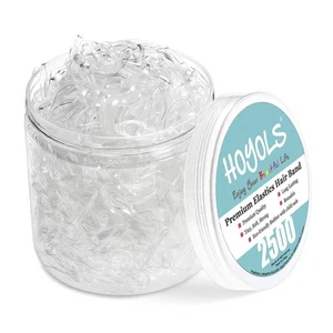 Clear Elastic Hair Bands, 2500 Small Rubber Bands Braids for Girls Kids Women... - Picture 1 of 7