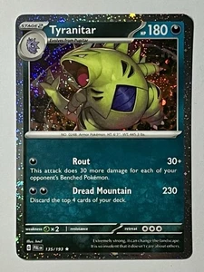 Tyranitar 135/193 (LP) •SWIRL• Cosmo Holo Scarlet & Violet: Paldae Evolved Promo - Picture 1 of 12