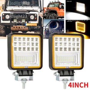 Snow plow boost lights LED heated lamp truck tractor headlight tractor suv utv - Picture 1 of 9