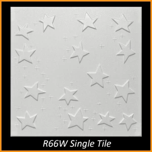 DIY Ceiling Tiles, Glue Up on popcorn. Foam 20x20 R66 White Pack /48 (126.72s/f) - Picture 1 of 3