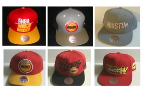 HOUSTON ROCKETS~MITCHELL & NESS ELIGE UN SOMBRERO/GORRA SNAPBACK TODO NUEVO - Imagen 1 de 14