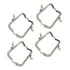Metal Wallets Frame Purse Making Lock Bag DIY Accessories 4 Pcs 8.5cm