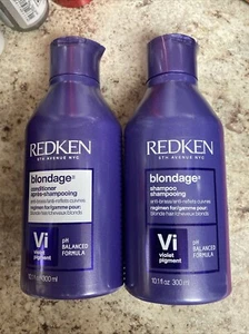 REDKEN BLONDAGE PURPLE SHAMPOO & CONDITIONER 10.1OZ - Picture 1 of 3