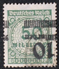 D. Reich, Inflation, Plattenfehler, Abart, Besonderheit Nr. 336 A P K gestempelt