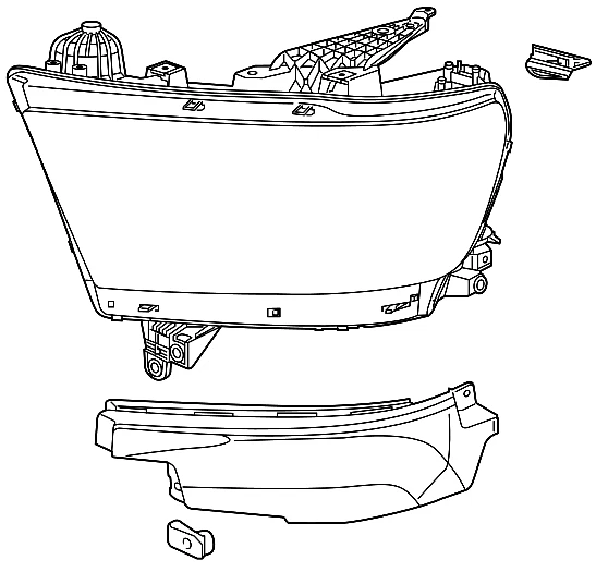 OE Mopar Scheinwerfer Vorne Rechts Passend für RAM 1500 2019+ Headlamp - Bild 1 von 1