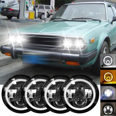 4PCS 5-3/4" 5.75inch LED Headlights Hi/Lo DRL Lamp for 1976-1981 Honda Accord - Image 1 of 4