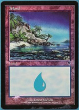 Island (337) FOIL Invasion HEAVILY PLD Basic Land MTG CARD (ID# 148378) ABUGames